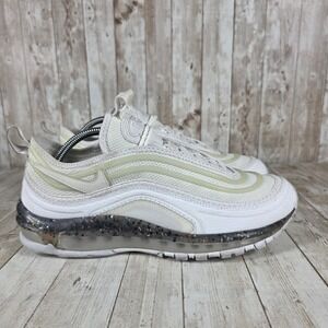Nike Air‎ Max 97 Men's Lace-Up White Sneakers Recycled Canvas Casual Shoes